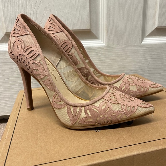 Jessica Simpson Shoes - Flower Petal Detailed Heel